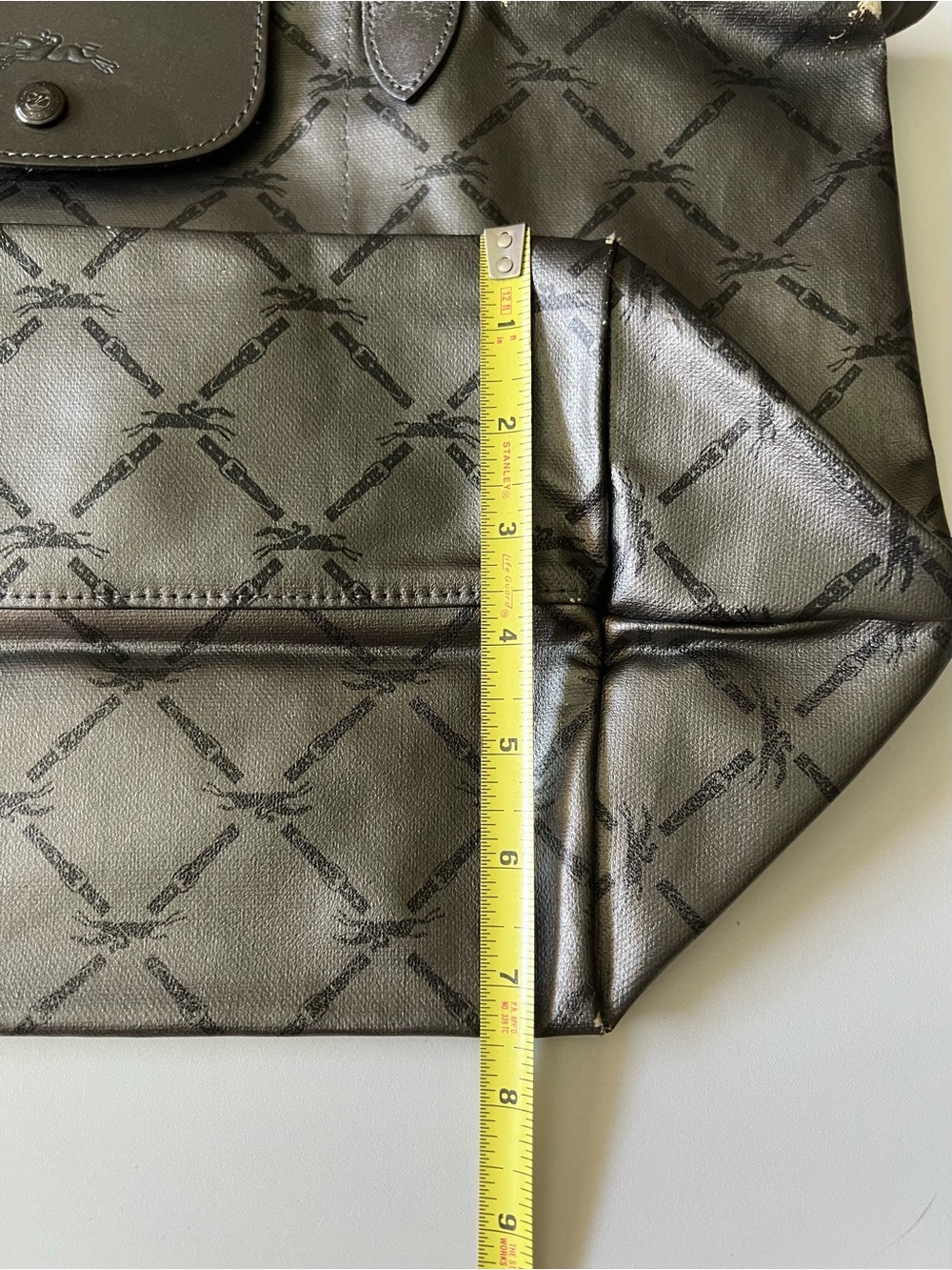 Longchamp Le Pliage LM Pewter Large - Picture 8 of 15